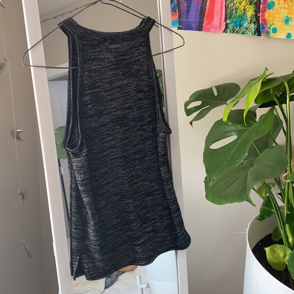 High Neck Tank Top (Black/Gray) - Picture 2 of 2